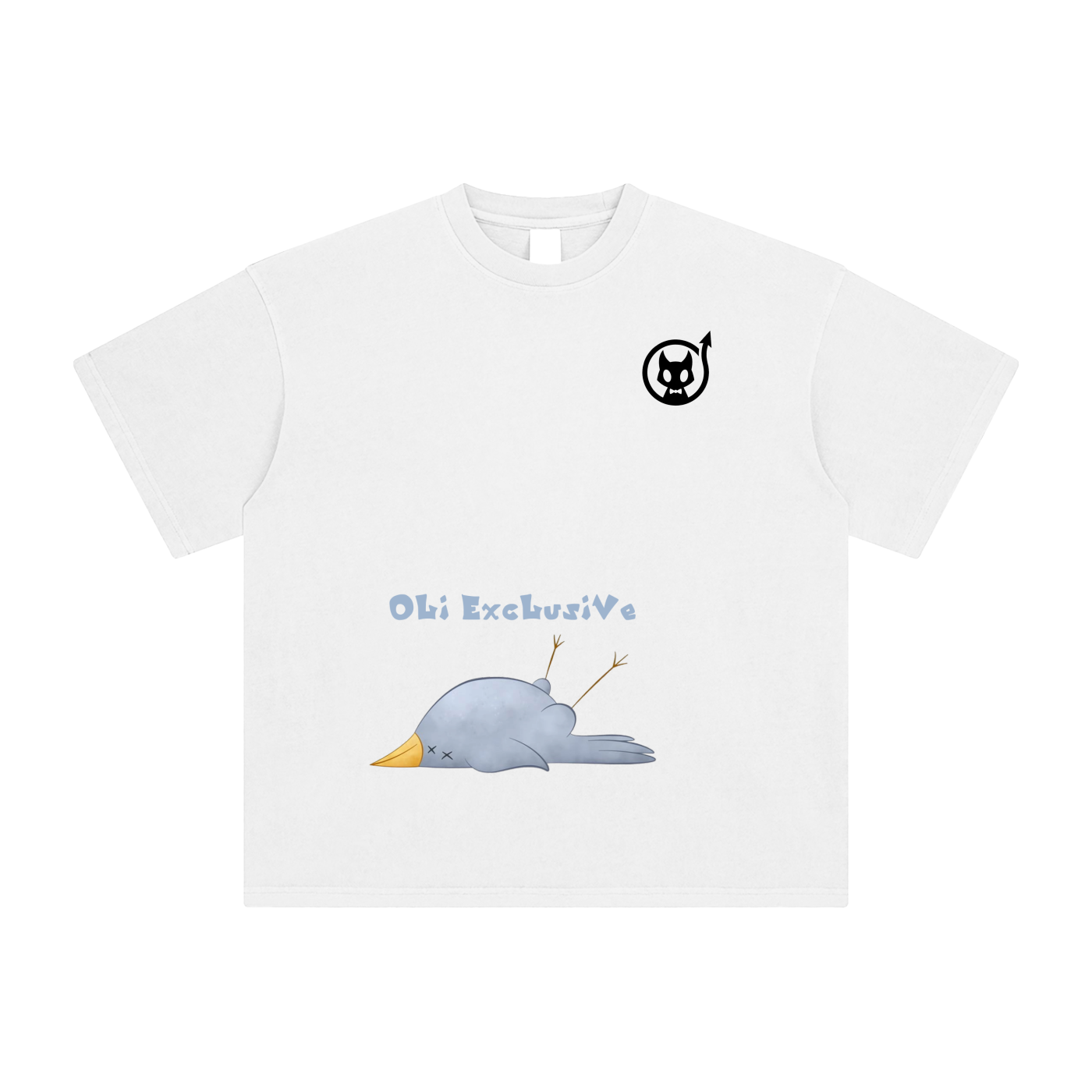 Dead bird Enzyme Washed T-Shirt