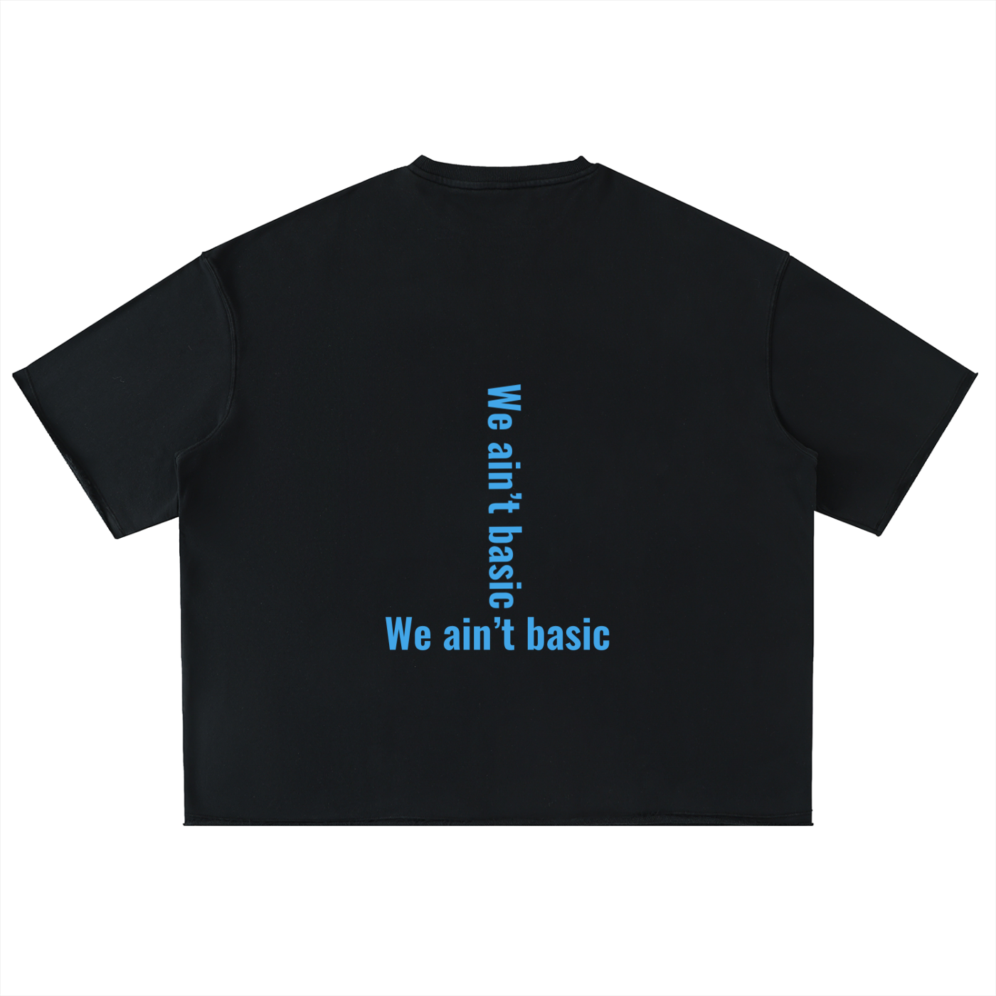 Washed Rolled Hem Half Sleeve T-Shirt