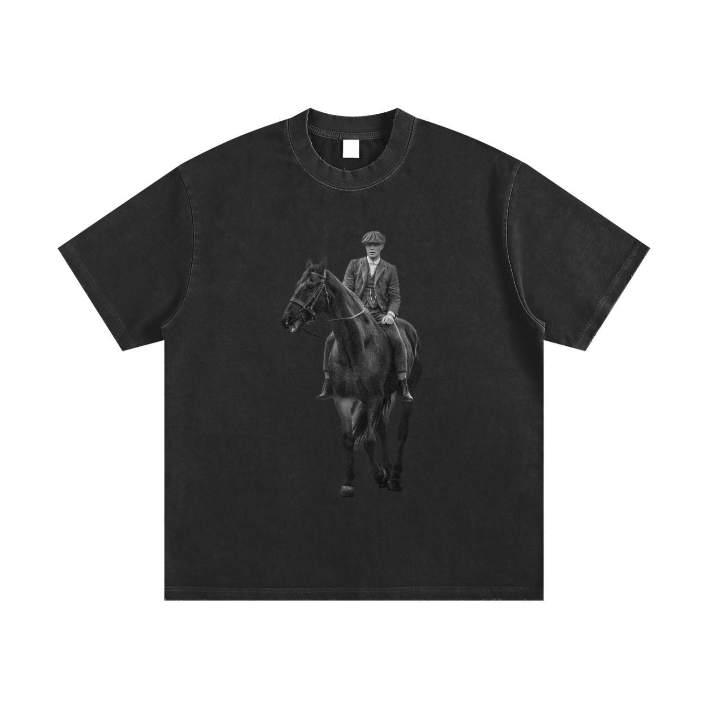 Heavyweight Vintage Washed Frayed T-Shirt (Thomas Shelby)
