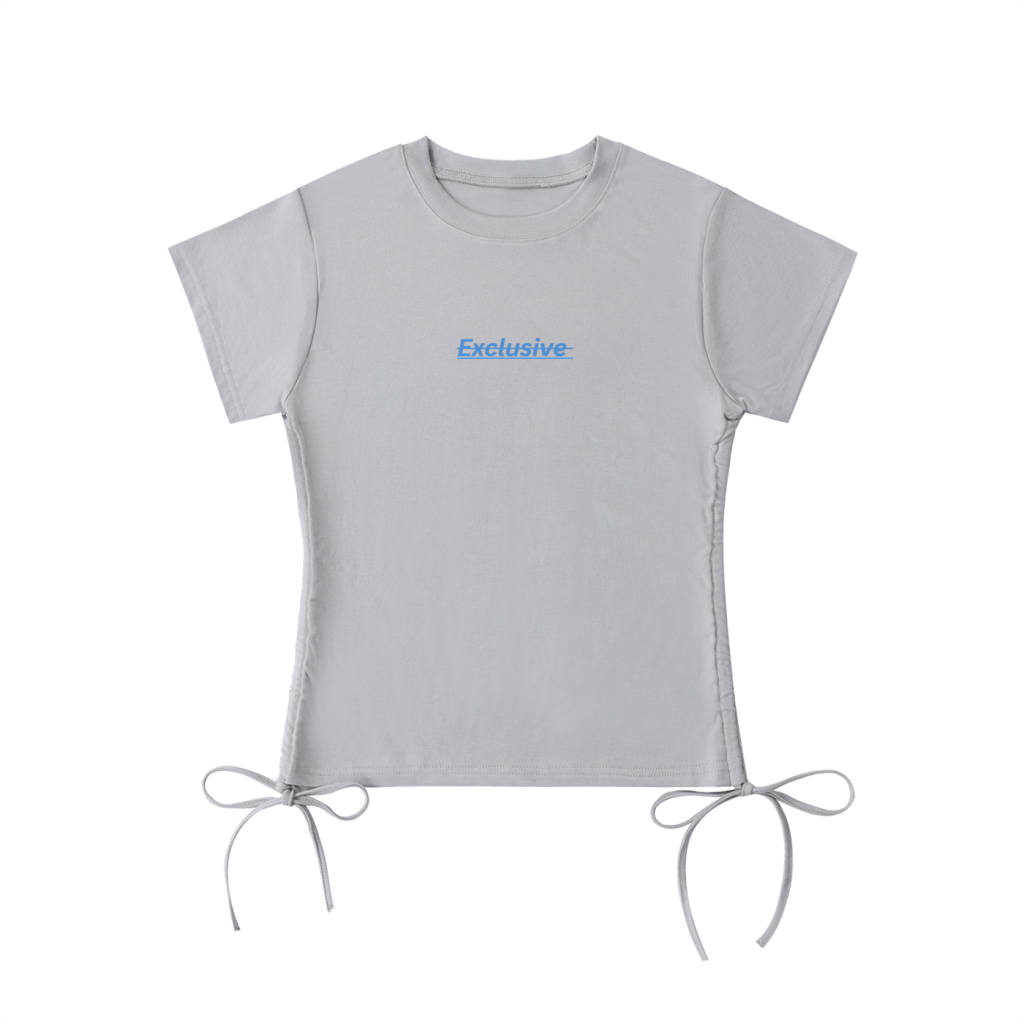 Exclusive-Essential Drawstring T-Shirt