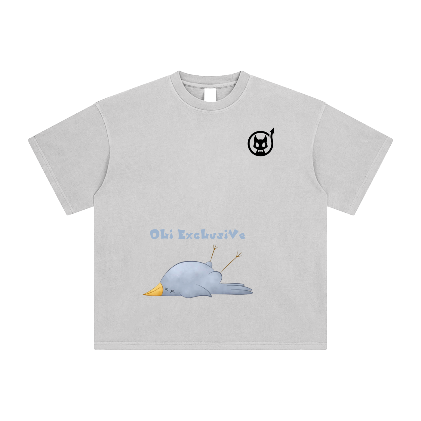 Dead bird Enzyme Washed T-Shirt