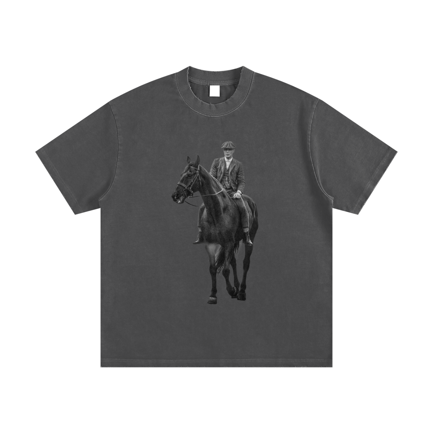 Heavyweight Vintage Washed Frayed T-Shirt (Thomas Shelby)