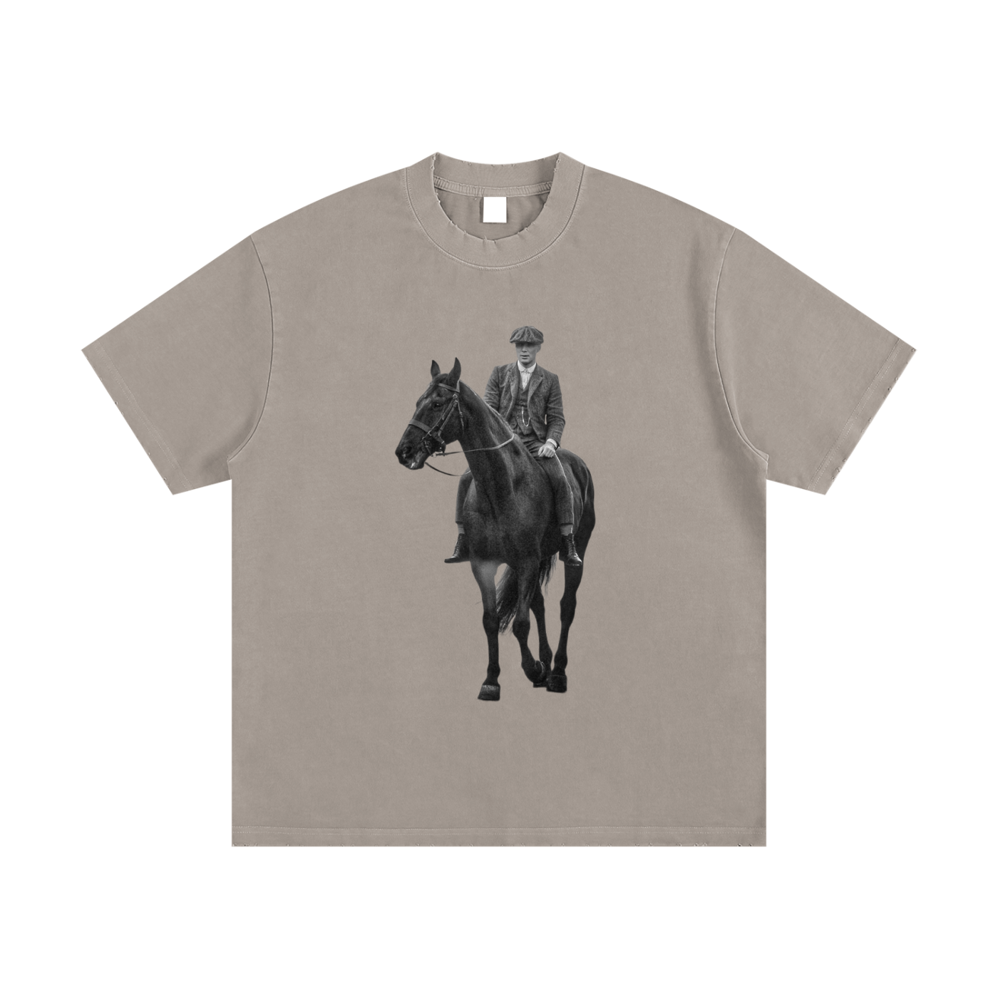 Heavyweight Vintage Washed Frayed T-Shirt (Thomas Shelby)