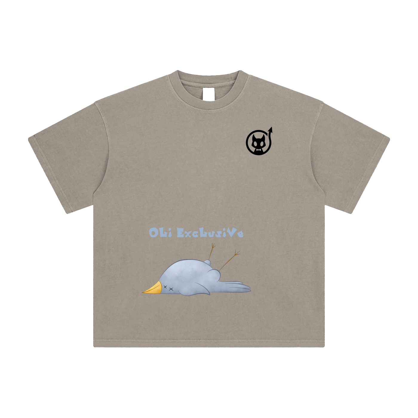 Dead bird Enzyme Washed T-Shirt