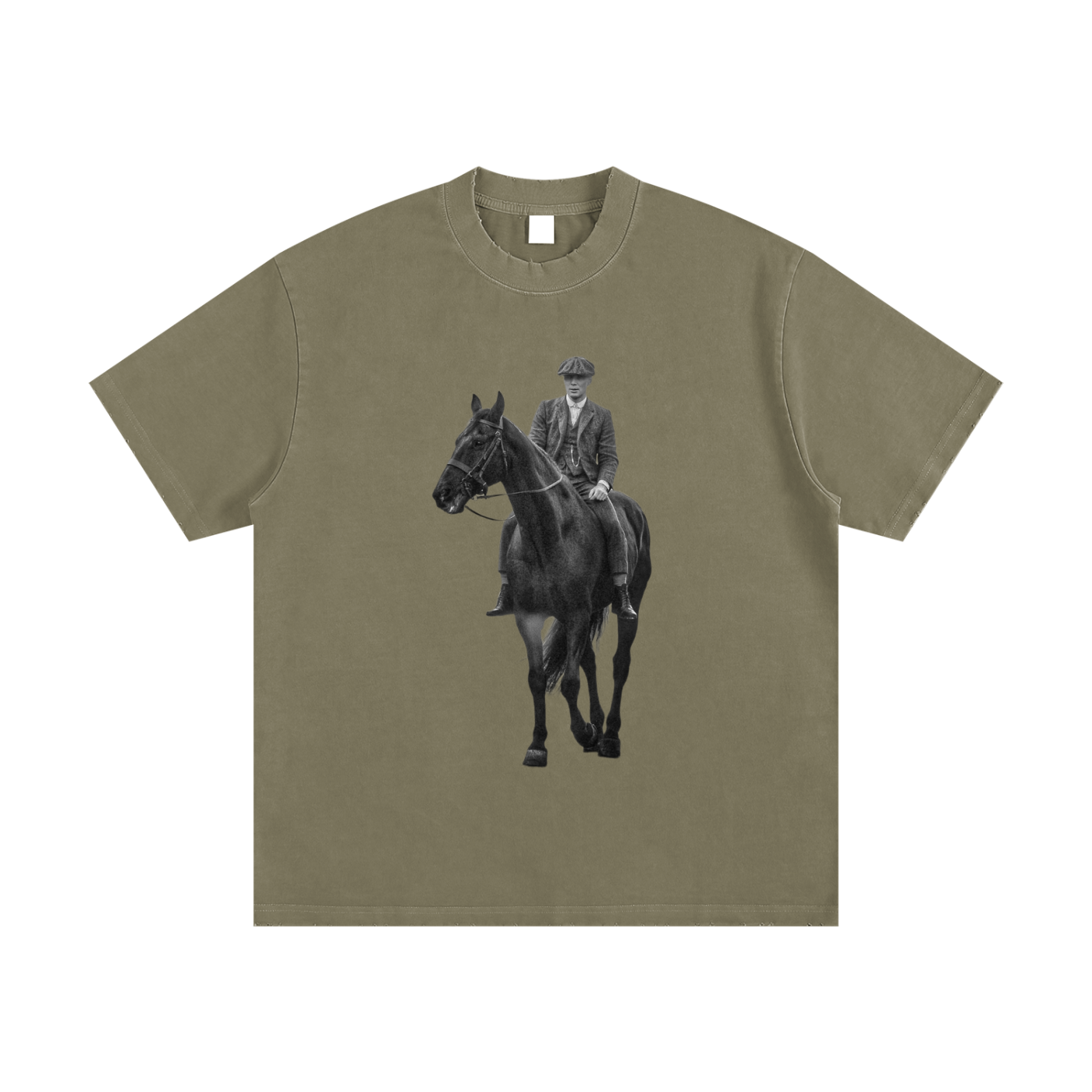 Heavyweight Vintage Washed Frayed T-Shirt (Thomas Shelby)
