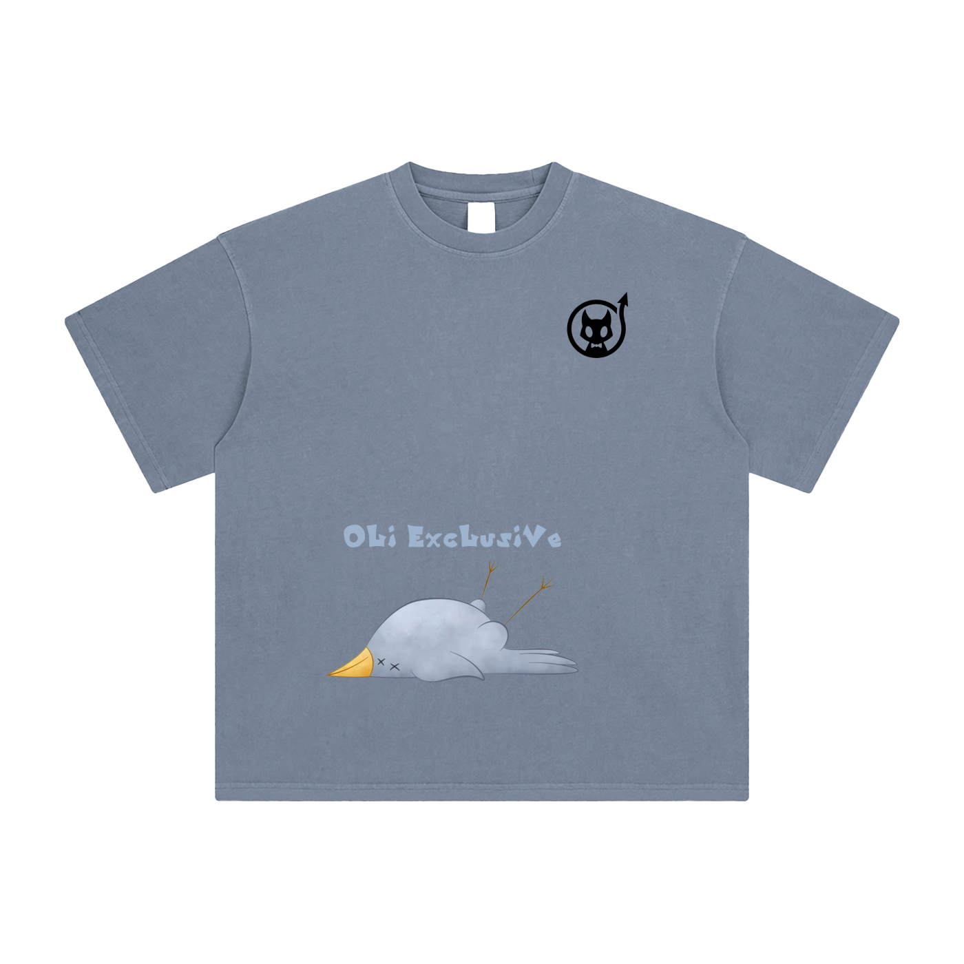 Dead bird Enzyme Washed T-Shirt